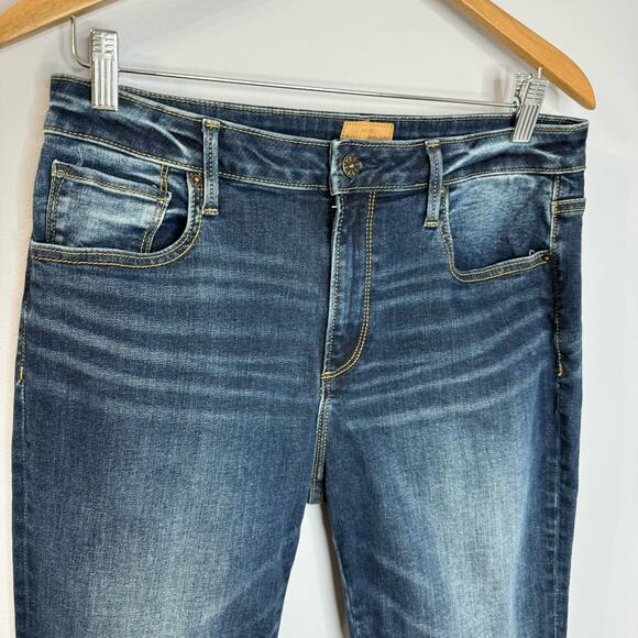 DRIFTWOOD Colette Embroidered Floral Cropped Jeans High Rise Women's 31 - Picture 4 of 11